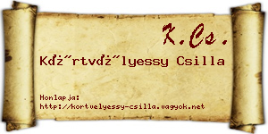 Körtvélyessy Csilla névjegykártya